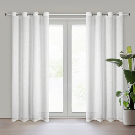 ZASŁONA GOTOWA ESSI 140 X 250 CM BIAŁY - 1