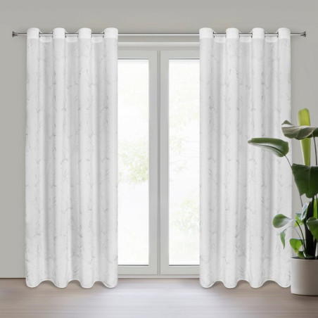 ZASŁONA GOTOWA EMILI 140 X 250 CM BIAŁY - 1