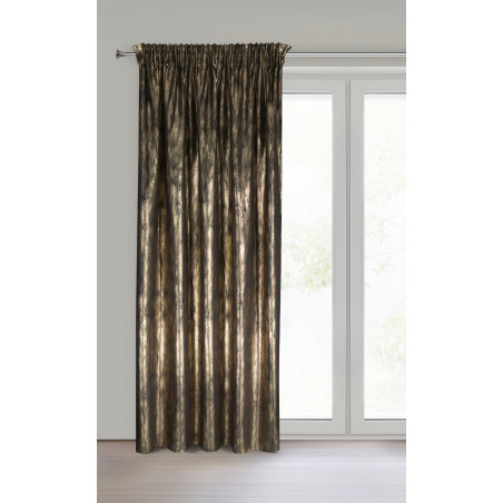ZASŁONA GOTOWA EMILA NA TAŚMIE 140 X 270 CM CZARNY - 3