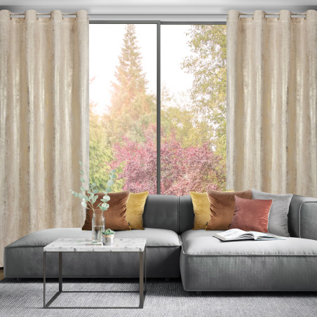 ZASŁONA GOTOWA RENIA 140 X 250 CM JASNOBEŻOWY - 9