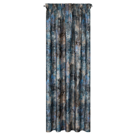 ZASŁONA GOTOWA ESTER NA TAŚMIE 140 X 270 CM TURKUSOWY - 3