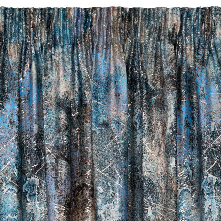 ZASŁONA GOTOWA ESTER NA TAŚMIE 140 X 270 CM TURKUSOWY - 4
