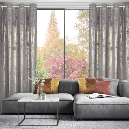ZASŁONA GOTOWA RENIA 140 X 250 CM STALOWY - 9