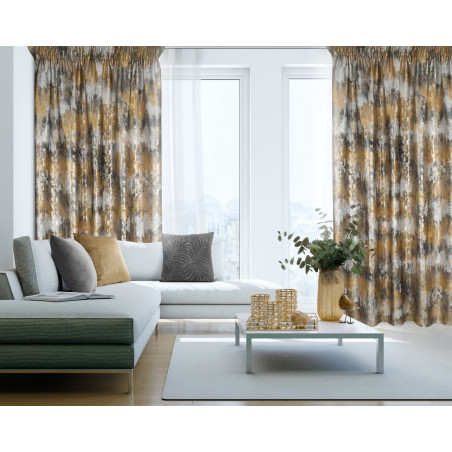 ZASŁONA GOTOWA TINA NA TAŚMIE 140 X 270 CM MUSZTARDOWY - 2