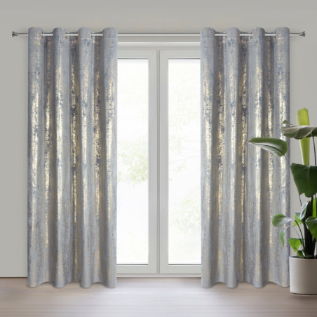 ZASŁONA GOTOWA RENIA 140 X 250 CM SREBRNY - 11