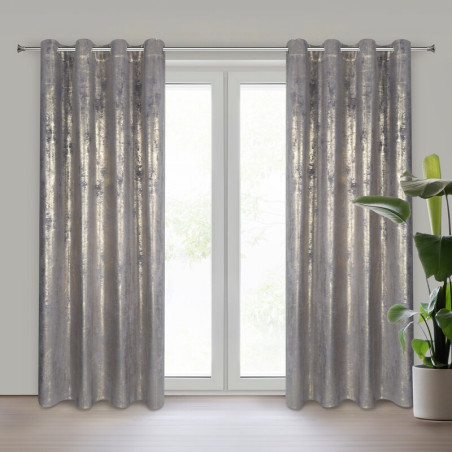 ZASŁONA GOTOWA RENIA 140 X 250 CM STALOWY - 11