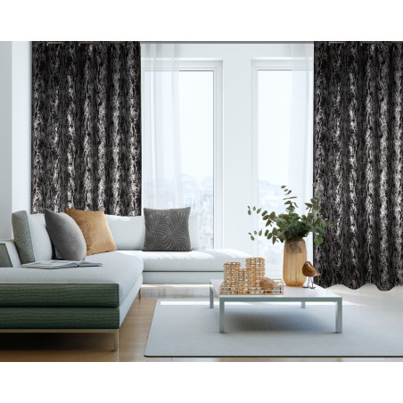 ZASŁONA GOTOWA ELISE 140 X 250 CM CZARNY - 2