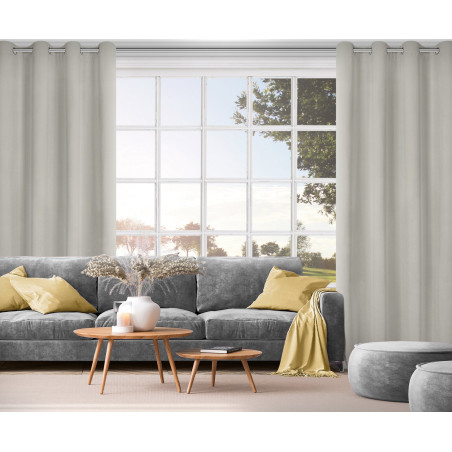 ZASŁONA GOTOWA NITA 140 X 250 CM CIEMNOBEŻOWY - 7