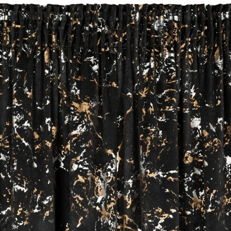 ZASŁONA GOTOWA DORI NA TAŚMIE 140 X 270 CM CZARNY - 4