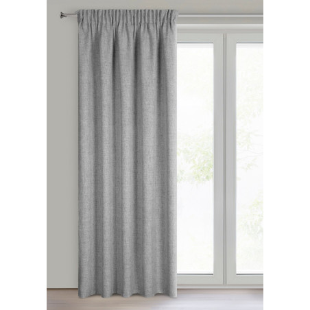 ZASŁONA GOTOWA JULA2 NA TAŚMIE 140 X 270 CM SREBRNY - 2