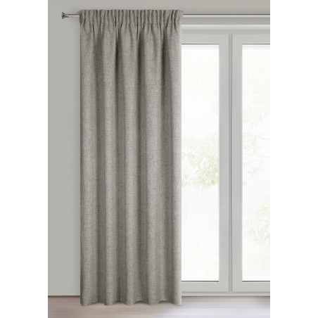 ZASŁONA GOTOWA JULA2 NA TAŚMIE 140 X 270 CM CIEMNOBEŻOWY - 2