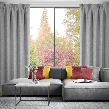 ZASŁONA GOTOWA JULA2 NA TAŚMIE 140 X 270 CM SREBRNY - 11