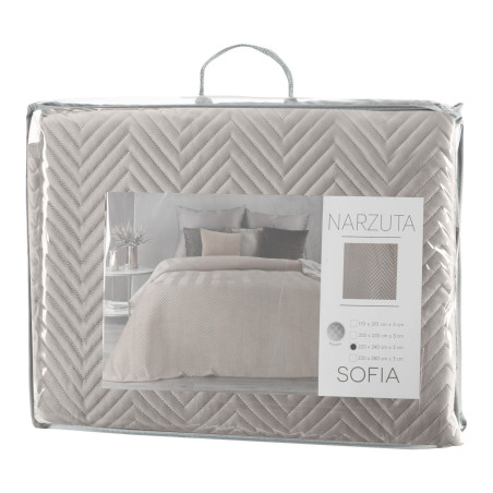 NARZUTA SOFIA 200 X 220 CM BEŻOWY - 2