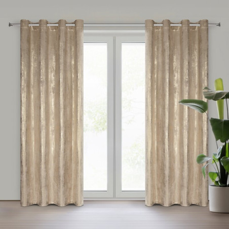 ZASŁONA GOTOWA RENIA 140 X 250 CM BEŻOWY - 11