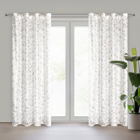 ZASŁONA GOTOWA TERRY 140 X 250 CM BIAŁY - 1