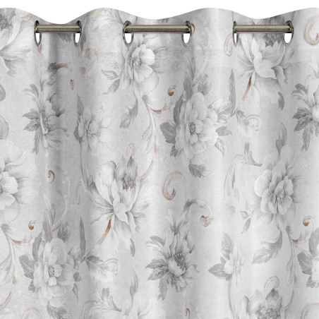 ZASŁONA GOTOWA SIENNA 140 X 250 CM SREBRNY - 5