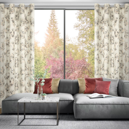 ZASŁONA GOTOWA GLORIA2 140 X 250 CM KREMOWY - 9