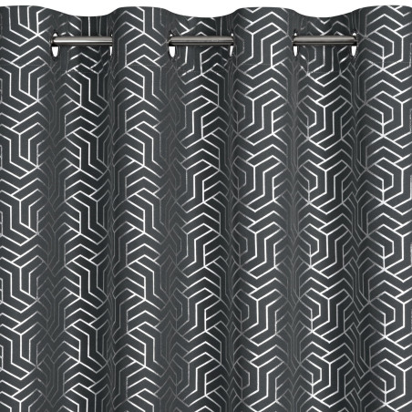 ZASŁONA GOTOWA SEMI 140 X 250 CM STALOWY - 4