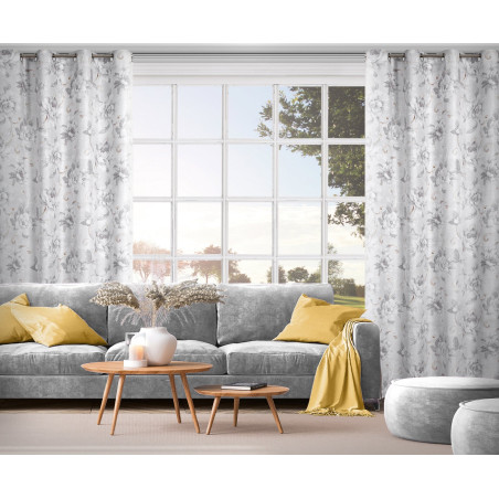 ZASŁONA GOTOWA SIENNA 140 X 250 CM SREBRNY - 10
