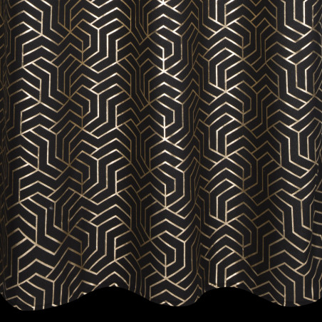 ZASŁONA GOTOWA SEMI 140 X 250 CM CZARNY - 7