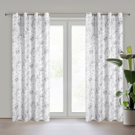 ZASŁONA GOTOWA SIENNA 140 X 250 CM SREBRNY - 12