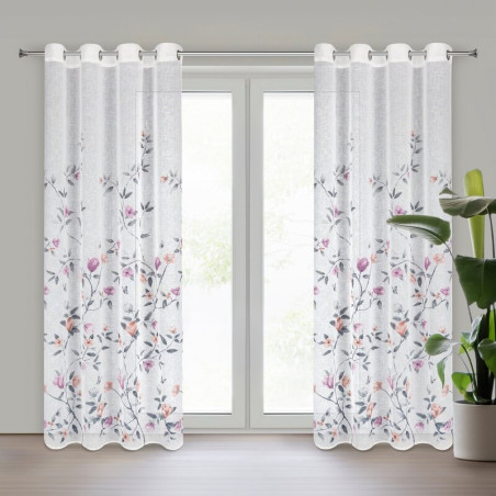 ZASŁONA GOTOWA ANTEA 140 X 250 CM BIAŁY - 1