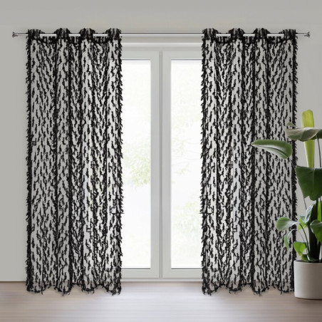 ZASŁONA GOTOWA VICTORIA 140 X 250 CM CZARNY - 11