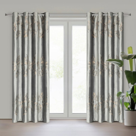 ZASŁONA GOTOWA IDALIA 140 X 250 CM SREBRNY - 11