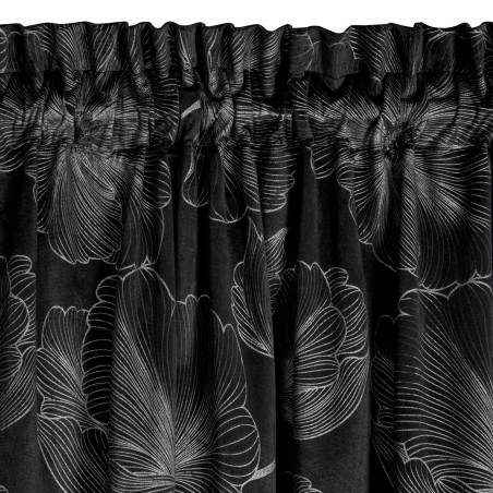 ZASŁONA GOTOWA STELLA NA TAŚMIE 140 X 300 CM CZARNY - 6