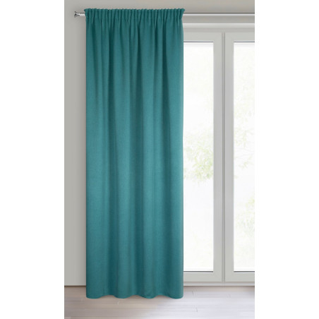 ZASŁONA GOTOWA CARLO NA TAŚMIE 130 X 300 CM CIEMNOTURKUSOWY - 3