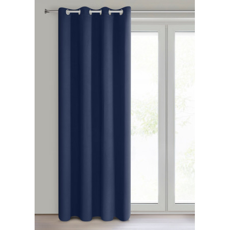 ZASŁONA GOTOWA LOGAN 135 X 270 CM GRANATOWY - 2