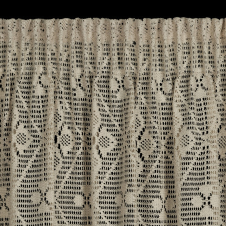 ZASŁONA GOTOWA NELA NA TAŚMIE 140 X 270 CM JASNOBEŻOWY - 4