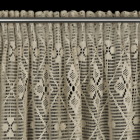 ZASŁONA GOTOWA NELA NA TAŚMIE 140 X 270 CM JASNOBEŻOWY - 8