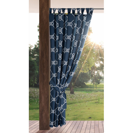 ZASŁONA GOTOWA GARDEN 14 NA SZELKACH 155 X 240 CM GRANATOWY - 2