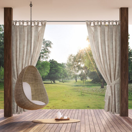 ZASŁONA GOTOWA GARDEN 15 NA SZELKACH 155 X 220 CM PUDROWY - 1