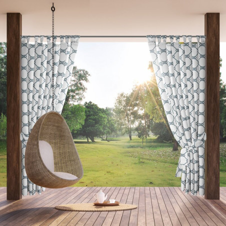 ZASŁONA GOTOWA GARDEN 16 NA SZELKACH 155 X 200 CM BIAŁY - 1