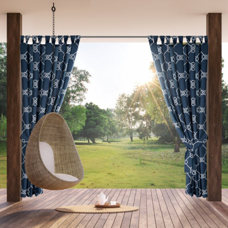 ZASŁONA GOTOWA GARDEN 14 NA SZELKACH 155 X 200 CM GRANATOWY - 11