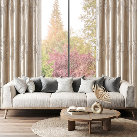 ZASŁONA GOTOWA IDALIA 140 X 250 CM BEŻOWY - 9