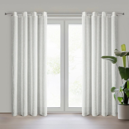 ZASŁONA GOTOWA ILENA 140 X 250 CM BIAŁY - 1