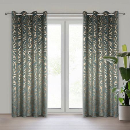 ZASŁONA GOTOWA MILENA 140 X 250 CM MIĘTOWY - 11