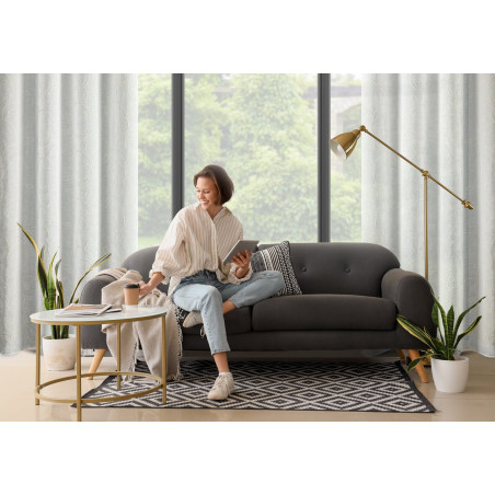 ZASŁONA GOTOWA ILENA 140 X 250 CM BIAŁY - 8