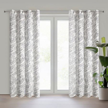 ZASŁONA GOTOWA EDITH 140 X 250 CM NATURALNY - 1