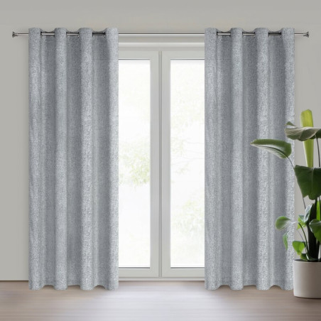 ZASŁONA GOTOWA ADELINA 140 X 250 CM STALOWY - 10