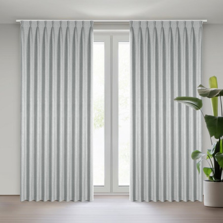 ZASŁONA GOTOWA NELISA 125 X 270 CM SREBRNY - 1