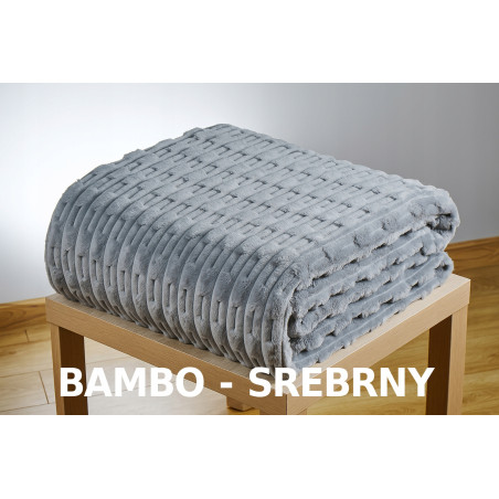 Gruby Koc 300g - zdobiony wytłaczanym wzorem - efekt 3D 200x220cm SZARY - 3 Gruby Koc 300g - zdobiony wytłaczanym wzorem - efekt 3D 200x220cm SZARY - 3