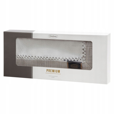 OBRUS EMMA 40X140 CM BIAŁY - 4