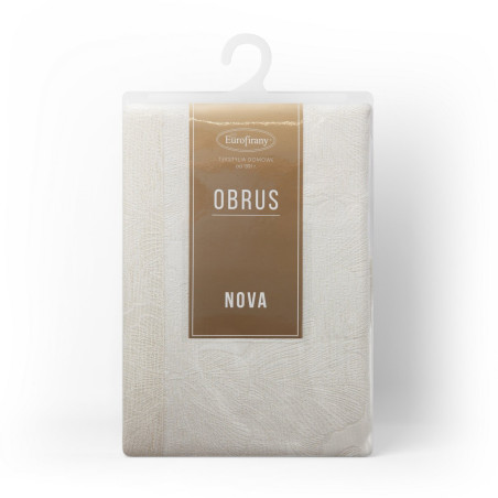 OBRUS LENA 140 X 220 CM KREMOWY - 2