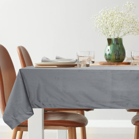 OBRUS MELINDA 140 X 180 CM STALOWY - 6