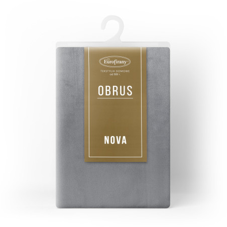 OBRUS MELINDA 140 X 220 CM STALOWY - 2