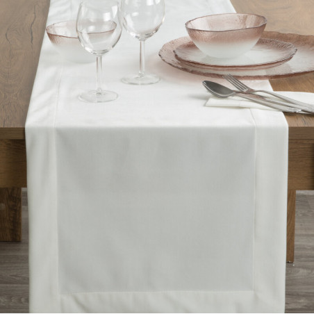 OBRUS MELINDA 40 X 140 CM BIAŁY - 6